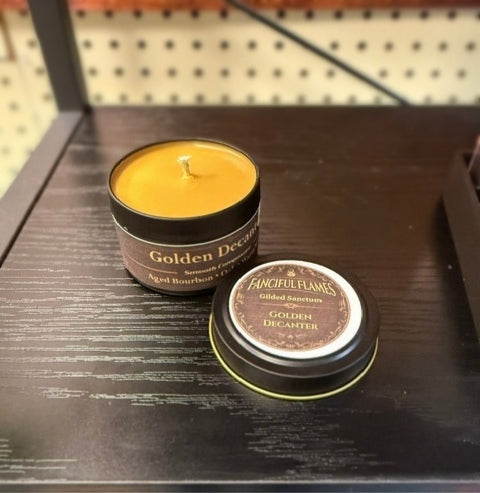 Golden Decanter Scented Soy Candles and Wax Melts